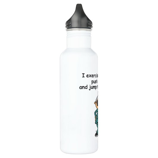 Oefening, duwen, pompHumor Waterfles (Links)
