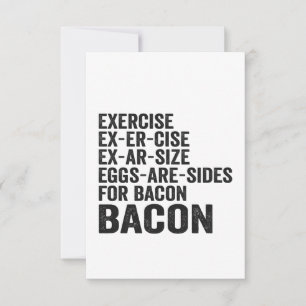 Oefening Ex-Er-Size Ex-Er-Size Eieren zijn Grappig Bedankkaart