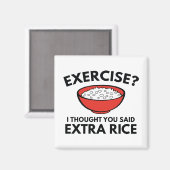 Oefening? Extra rijst Magneet (Voorkant / Achterkant)