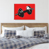 Oefening. Fitness. Gym Canvas Afdruk (Insitu (Slaapkamer))