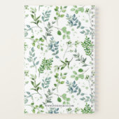 Oefening geduld conventie Waterverf groen Notitieboek (Achterkant)