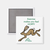 Oefening geeft je het gevoel HOPPY Magneet (Voorkant / Achterkant)
