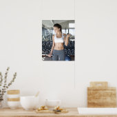 Oefening, gym, sport, vrouw, lichaamsverzorging, d poster (Keuken)