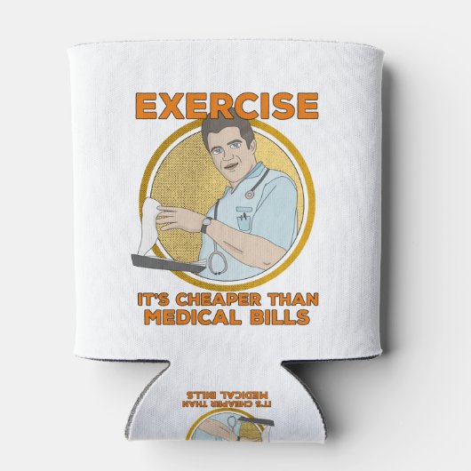 Oefening Het is goedkoper dan Medische Bills Blikjeskoeler (Achterkant)