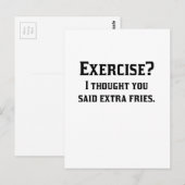 Oefening I dacht u Bovengenoemde Extra Gebraden Briefkaart (Voorkant / Achterkant)