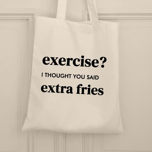 Oefening? Ik dacht dat je extra feeën zei Tote Bag