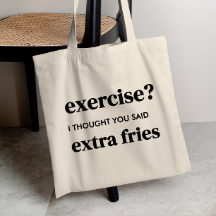 Oefening? Ik dacht dat je extra feeën zei Tote Bag