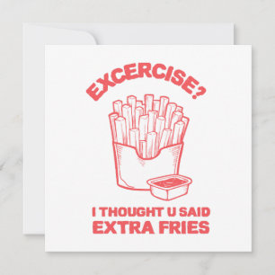 Oefening Ik dacht dat je extra friet zei - Fries L