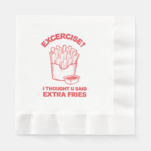 Oefening Ik dacht dat je extra friet zei - Friet L Servet