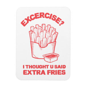 Oefening Ik dacht dat je extra friet zei - Frietli Magneet