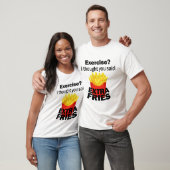 Oefening Ik dacht dat je extra friet zei - grappig T-shirt (Unisex)