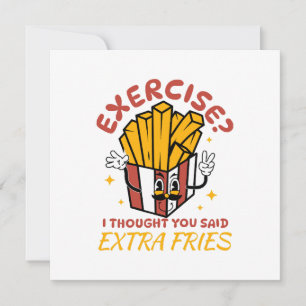 Oefening Ik Dacht Dat Je Extra Friet Zei Kaart