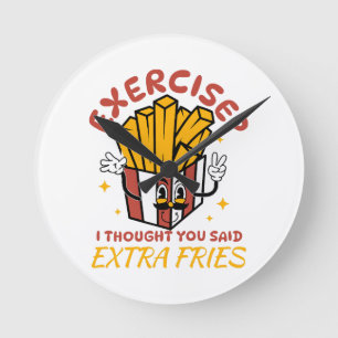Oefening Ik Dacht Dat Je Extra Friet Zei Ronde Klok