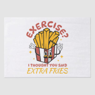 Oefening Ik Dacht Dat Je Extra Friet Zei Tissuepapier