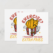 Oefening Ik Dacht Dat Je Extra Frieten Zei (Voorkant / Achterkant)