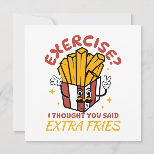 Oefening Ik Dacht Dat Je Extra Frieten Zei (Voorkant)