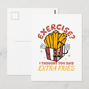 Oefening Ik Dacht Dat Je Extra Frieten Zei Briefkaart