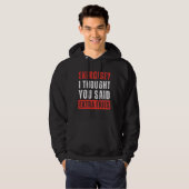 Oefening? Ik dacht dat je extra frietjes grappig z Hoodie (Voorkant volledig)