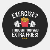 Oefening ik dacht dat je zei dat je extra vloerkle ronde sticker (Voorkant)