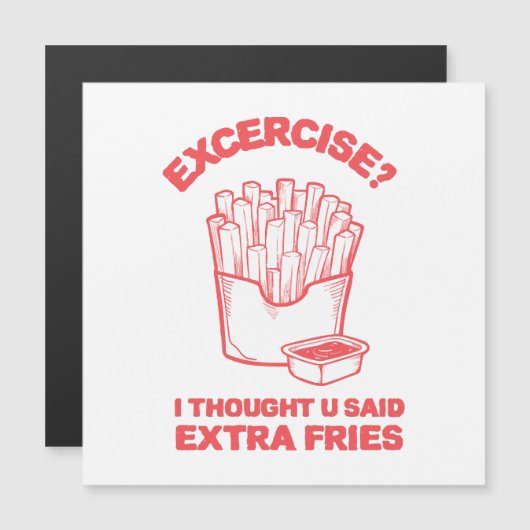 Oefening Ik dacht dat je zei extra frietjes - Frie (Voorkant / Achterkant)