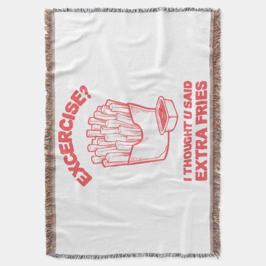 Oefening Ik dacht dat je zei extra frietjes - Frie Deken (Voorkant Verticaal)
