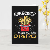 Oefening Ik dacht dat je zei extra frietjes | Luih Kaart (Gele Bloem)