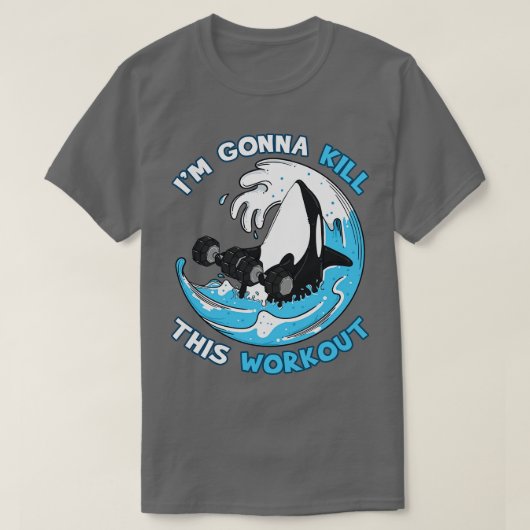 Oefening Ik ga deze training doden T-shirt (Design voorkant)