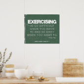 Oefening in groene denim poster (Keuken)