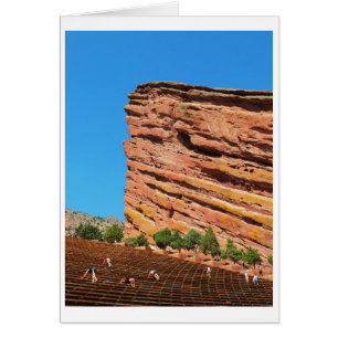 Oefening in het Red Rocks park, Colorado-kaart