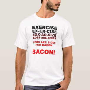Oefening = Komisch T-shirt met spek