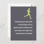 Oefening/Lazy Joke "Just for Fun" Briefkaart (Voorkant / Achterkant)