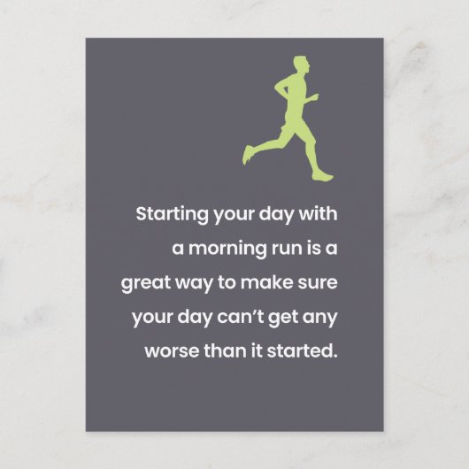 Oefening/Lazy Joke "Just for Fun" Briefkaart (Voorkant)