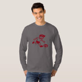 Oefening maakt het T-shirt van Perfect Mannen met (Voorkant volledig)