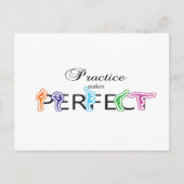 Oefening maakt perfect briefkaart (Voorkant)