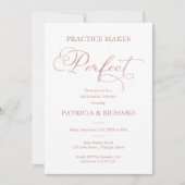 Oefening Maakt Perfect Roos Gold Repetitie Diner Kaart (Voorkant)