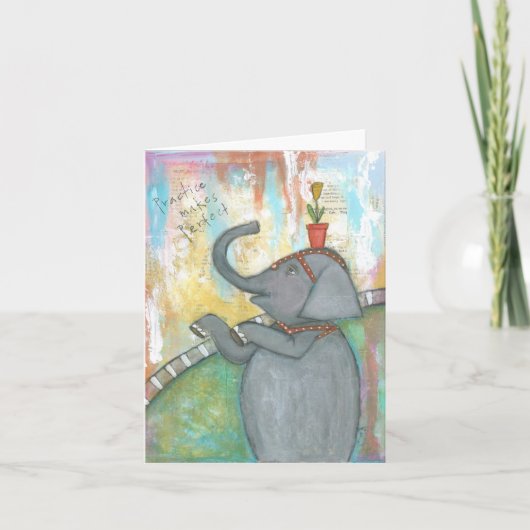 Oefening maakt perfecte notitiekaart (Voorkant)