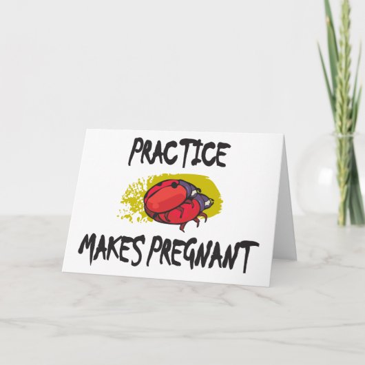 Oefening maakt zwanger moederschap aankondiging (Voorkant)
