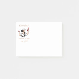 Oefening? Maar dan zou ik mijn windenergie-citaat  Post-it® Notes