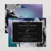 Oefening | Modern Glanzende Vet Lilac Teal Kaart (Voorkant / Achterkant)