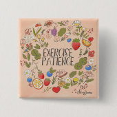 Oefening PatiëntenButton Vierkante Button 5,1 Cm (Voorkant)