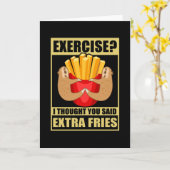 Oefening Sloth French Fries Sport Kaart (Gele Bloem)