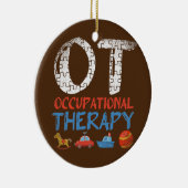 Oefening van de beroepstherapie keramisch ornament (Rechts)