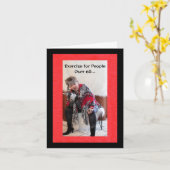 Oefening voor mensen ouder dan 60 jaar kaart (Gele Bloem)