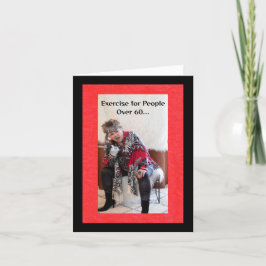 Oefening voor mensen ouder dan 60 jaar kaart