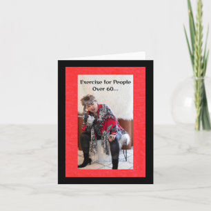Oefening voor mensen ouder dan 60 jaar kaart
