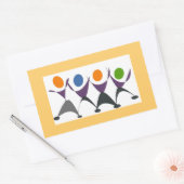 Oefening voor plezier rechthoekige sticker (Envelop)