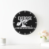 Oefening, wat motivatie nodig, draak - grappig grote klok (Huis)