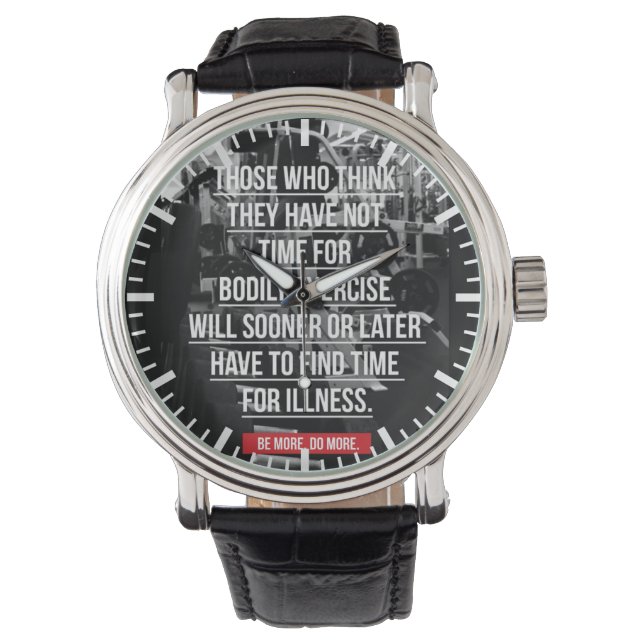 Oefening - Workout Motivatie Horloge (Voorkant)