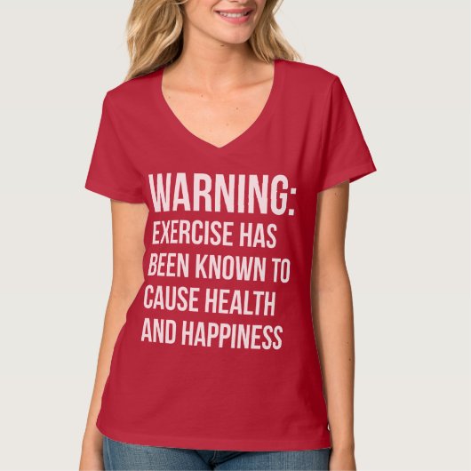 Oefening Workout Motivatie T-shirt (Voorkant)