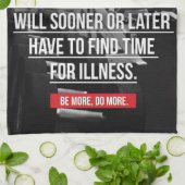 Oefening - Workout Motivatie Theedoek (Gevouwen)